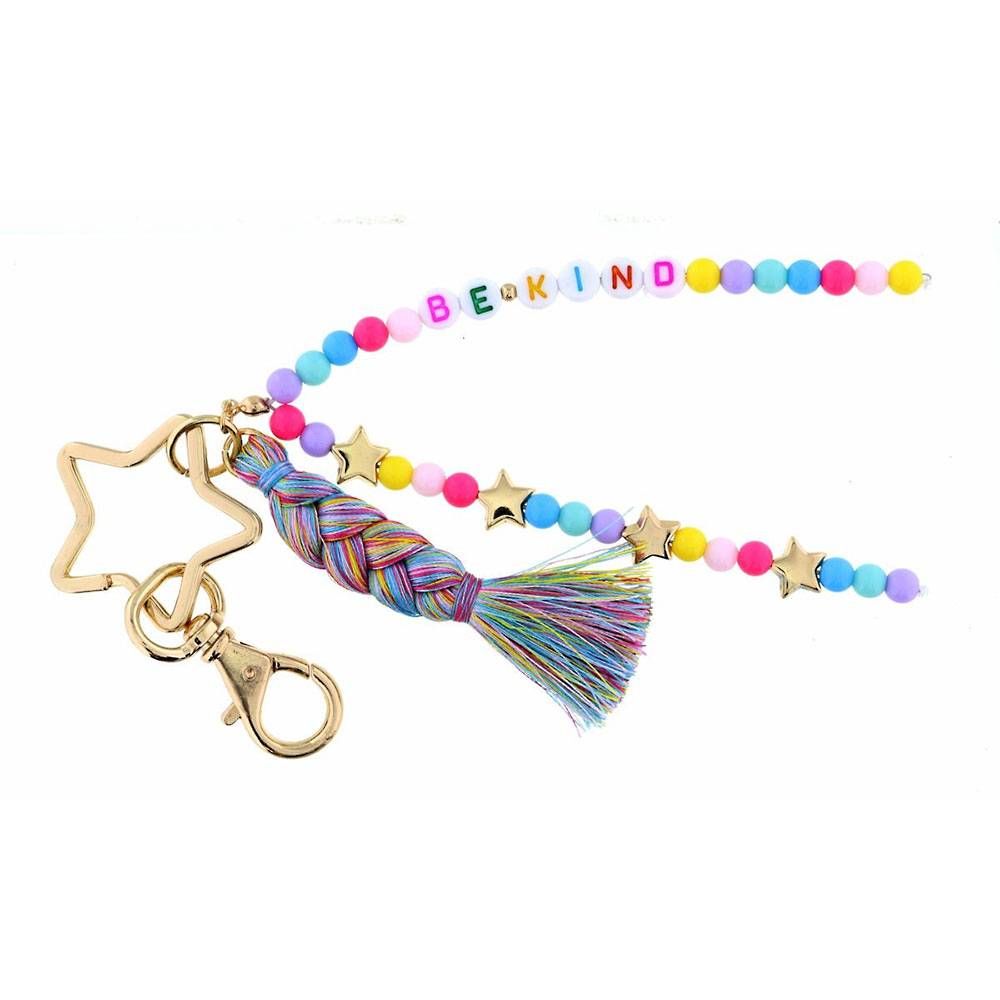 Star Beaded Key Ring