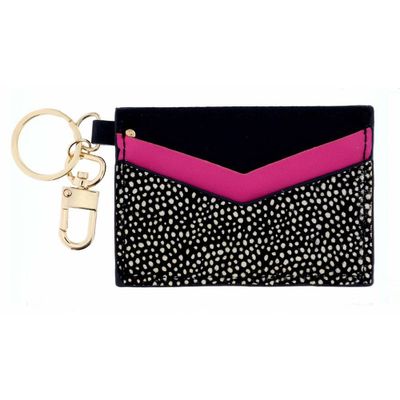 Pink & Black Keychain Wallet