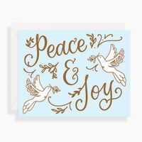 Peace & Joy Doves Holiday Card