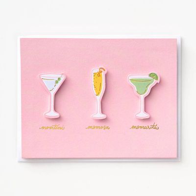 Mom Cocktails Mother's Day Card