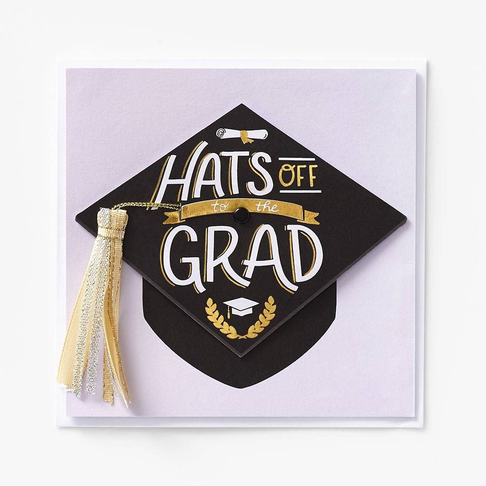 Embellished Hats Off Graduation Card