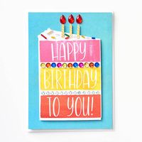 Embellished Cake Slice Birthday Card