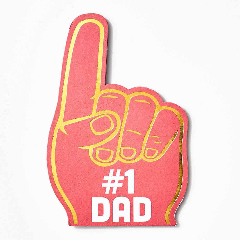 Die Cut Foam Finger Father's Day Card