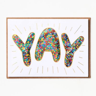 Yay Confetti Congratulations Card