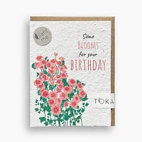 Blooms For You Wildflower Birthday Card