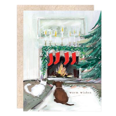 Cozy Stockings Holiday Card