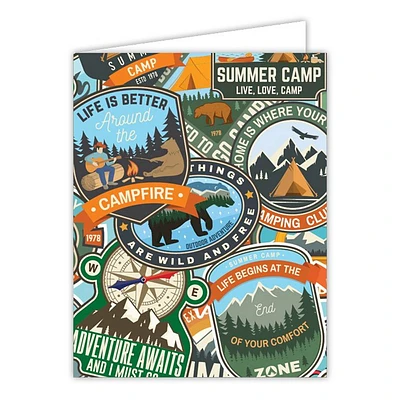 Camp Patches Greeting Card