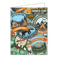 Camp Patches Greeting Card