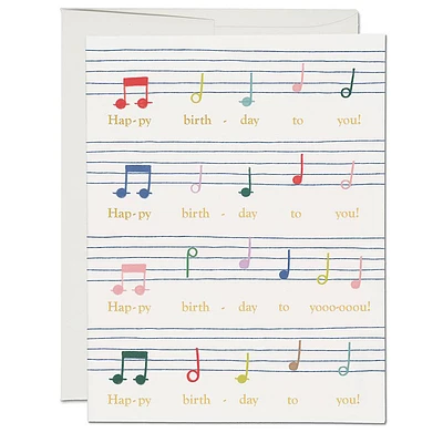 Birthday Song Birthday Card