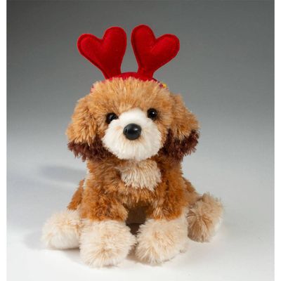 Heart Headband Puppy Plush