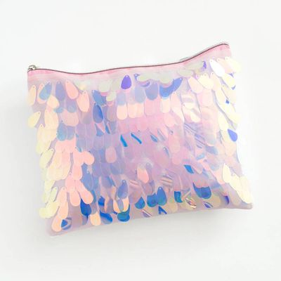 Iridescent Paillettes Pouch