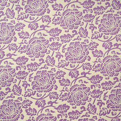 Debossed Purple Flower Fine Paper