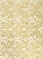 Gold on White Metallic Floral Handmade Paper