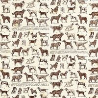 Dog Breeds Handmade Paper