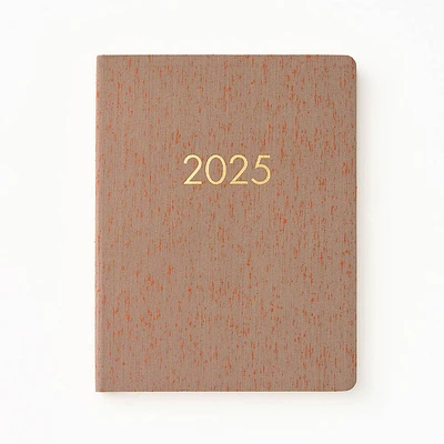 2024-2025 Paper Source Oatmeal Bookcloth Weekly Planner