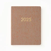 2024-2025 Paper Source Oatmeal Bookcloth Weekly Planner