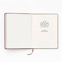 2024-2025 Paper Source Oatmeal Bookcloth Weekly Planner