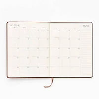 2024-2025 Paper Source Oatmeal Bookcloth Weekly Planner