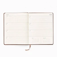 2024-2025 Paper Source Oatmeal Bookcloth Weekly Planner