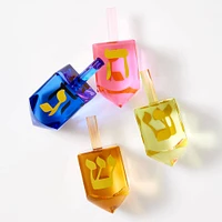 Hanukkah Acrylic Dreidel Set