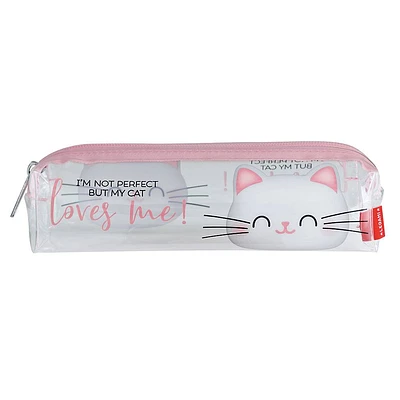 Legami Kitty Transparent Pencil Case