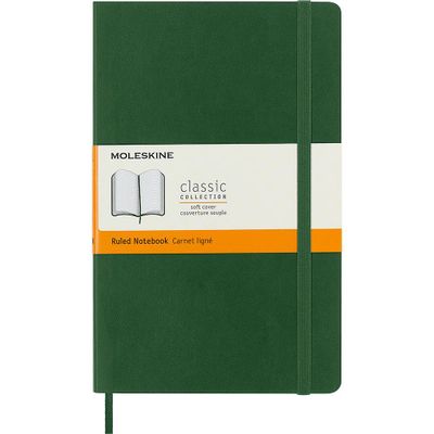 Moleskine Myrtle Green Soft Cover Classic Notebook