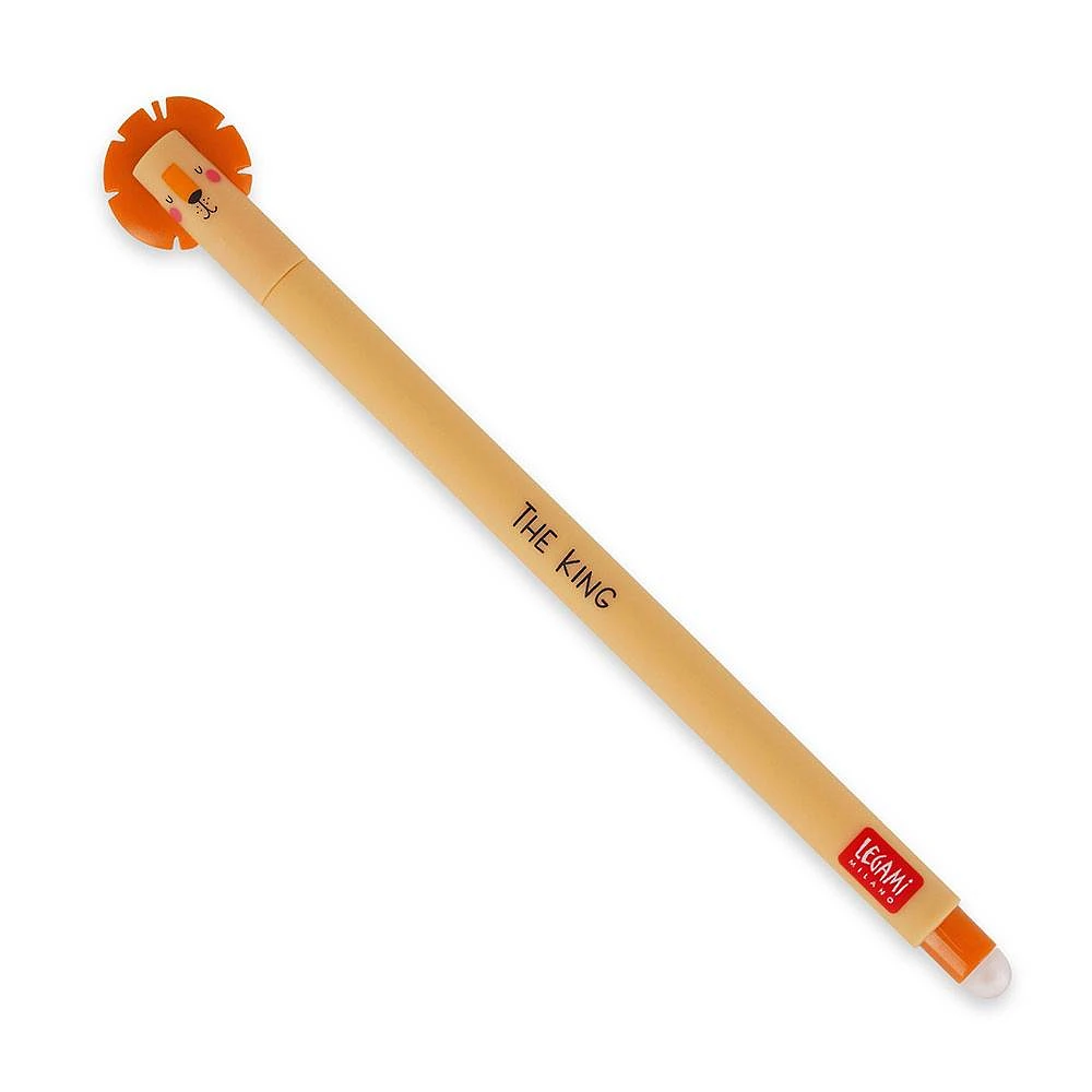 Lion Orange Erasable Gel Pen