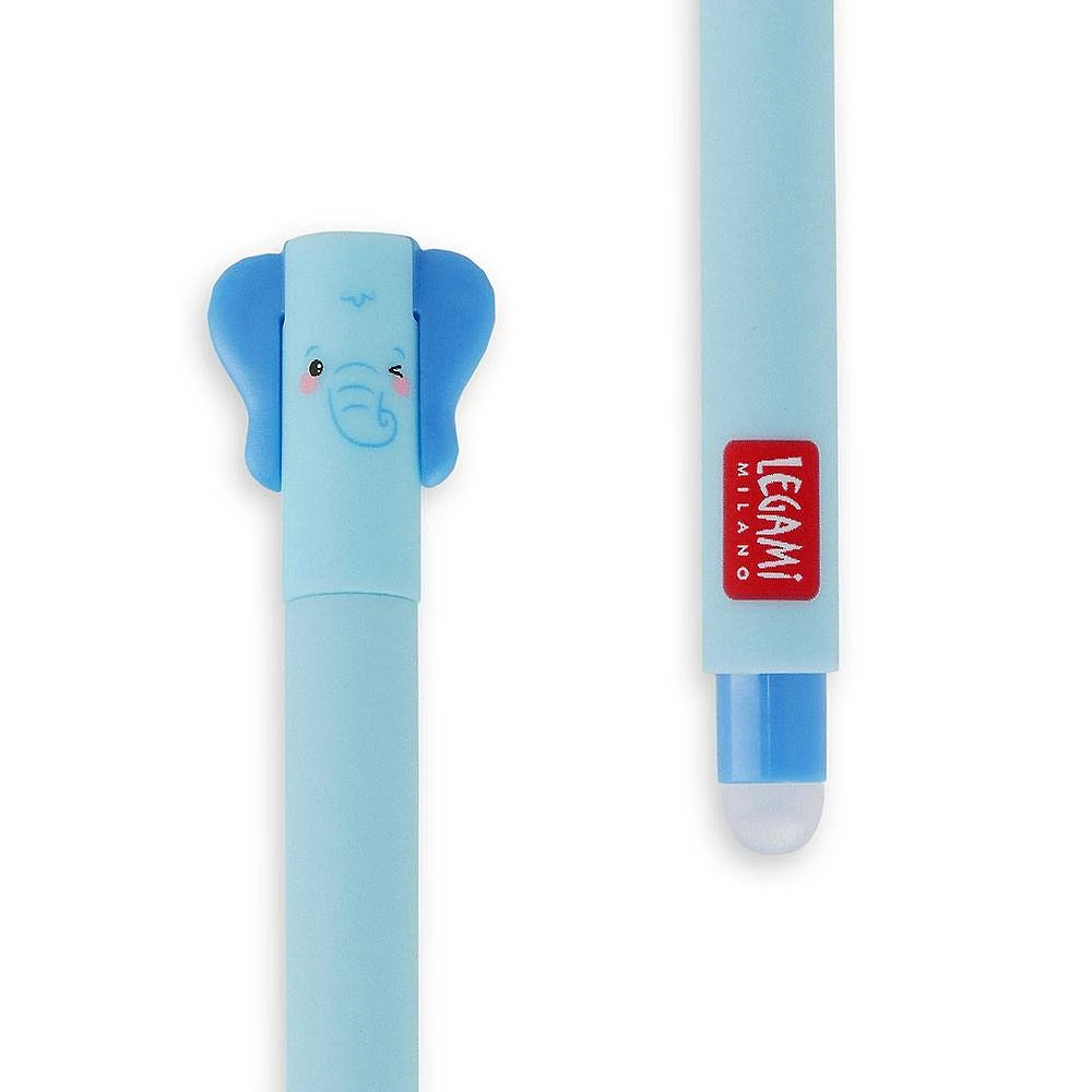 Elephant Blue Erasable Gel Pen