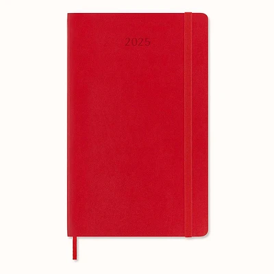 2025 Moleskine Scarlet Red Soft Cover Weekly Planner