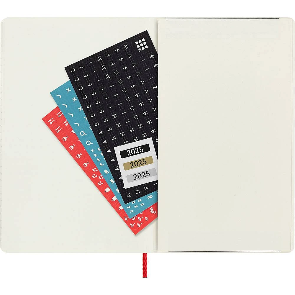 2025 Moleskine Scarlet Red Soft Cover Weekly Planner