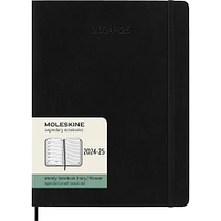 2024-2025 Moleskine Black Weekly Planner & Notebook