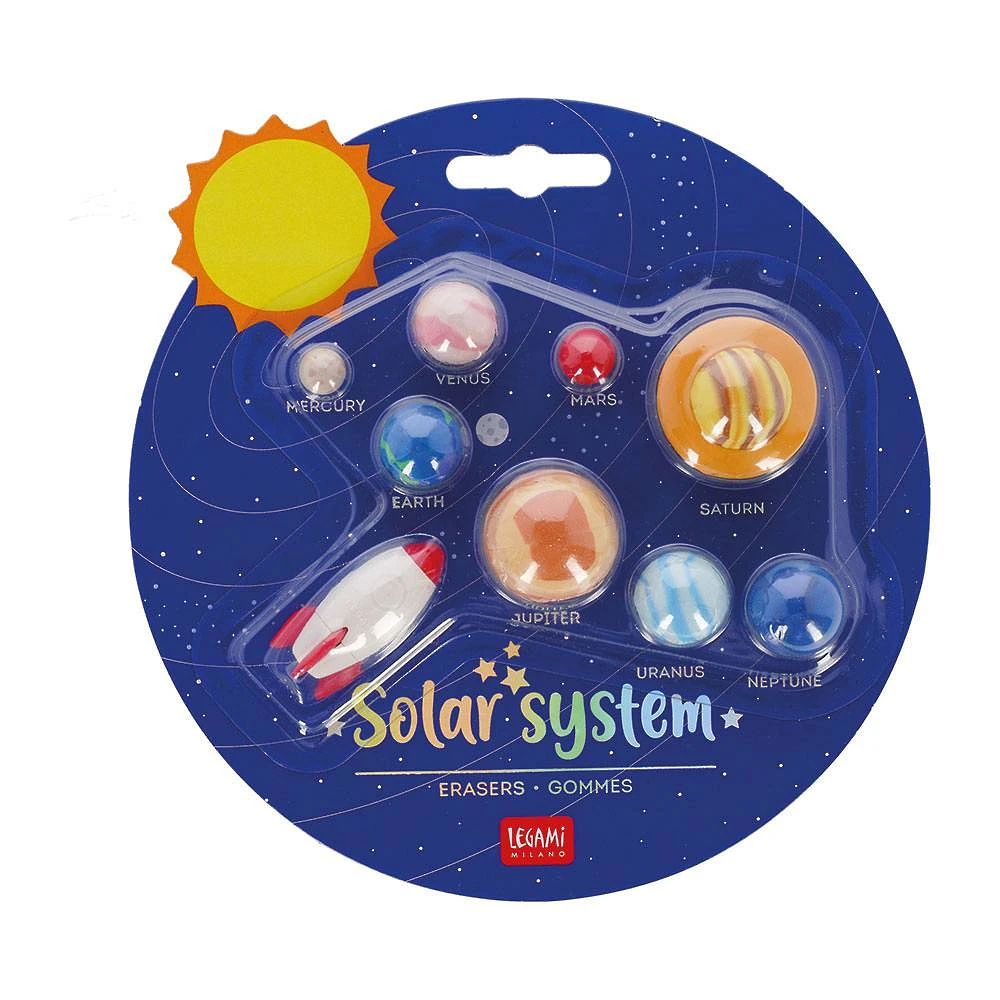 Legami Solar System Erasers