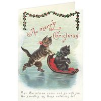 Merry Christmas Cats Card