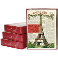 Eiffel Joyeux Noel Holiday Card Set