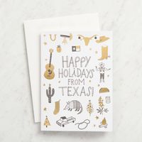 Texas Holiday Card Set