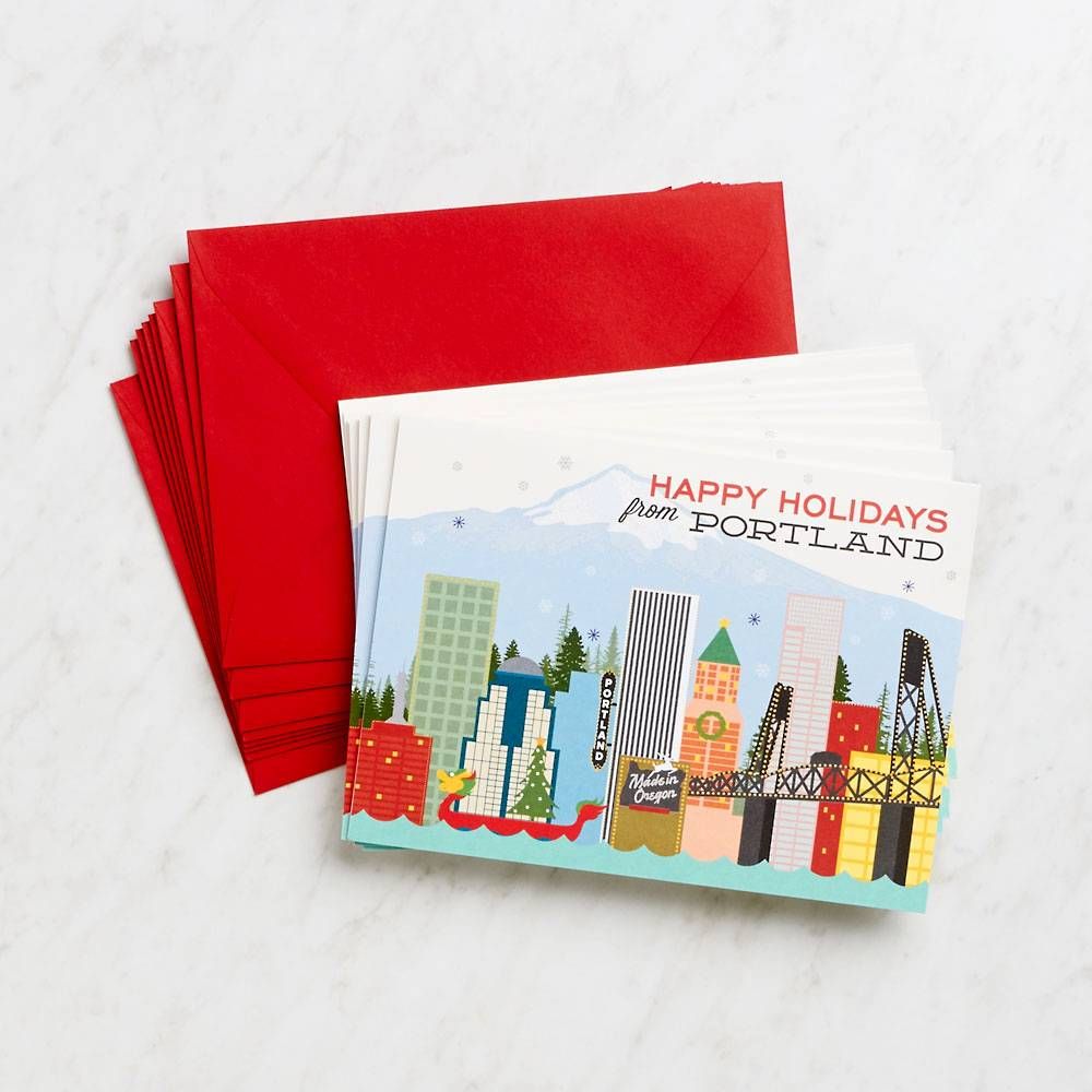 Happy Holidays From Portland Stationery Set