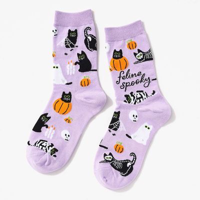 Feline Spooky Socks