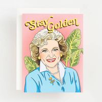 Stay Golden Birthday Card