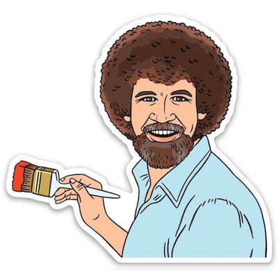 Bob Ross Vinyl Sticker