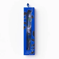 Blue Pressed Flower Resin Pen