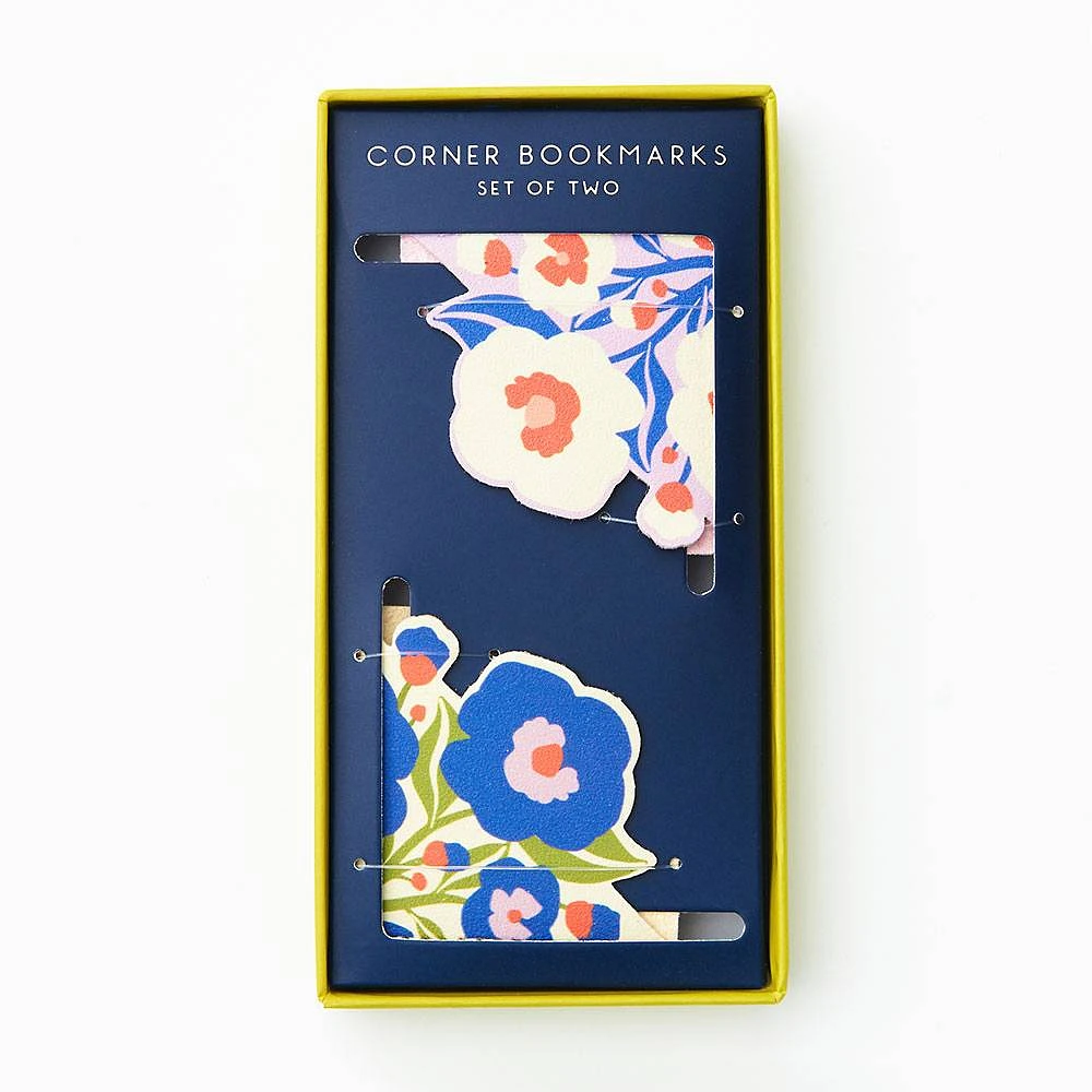 Bold Floral Corner Bookmarks