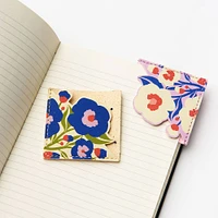 Bold Floral Corner Bookmarks