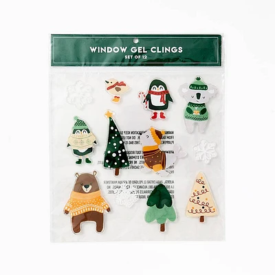 Winter Critter Window Gel Clings