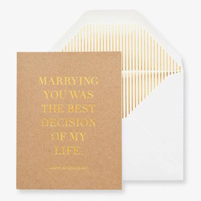 Best Decision Wedding Card