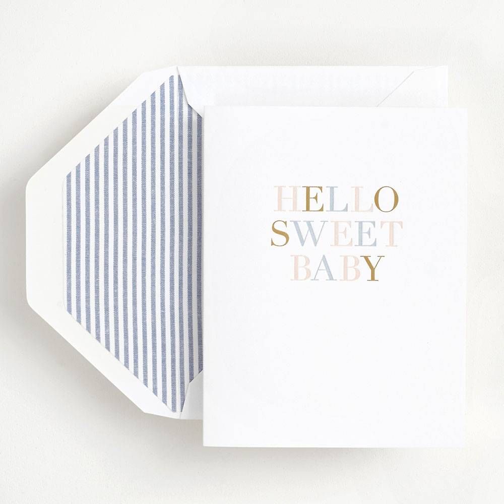 Hello Sweet Baby Card