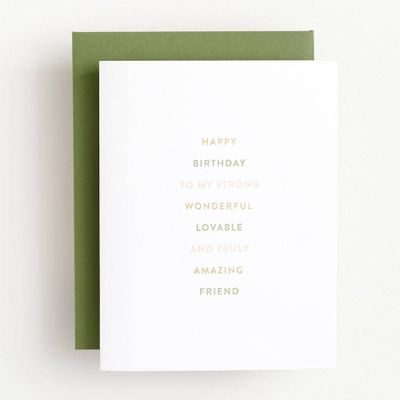 Amazing Friend Birthday Card