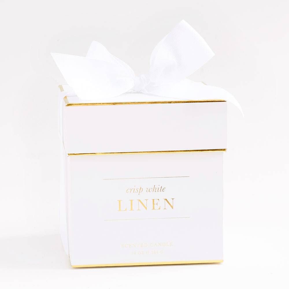 Crisp White Linen Candle