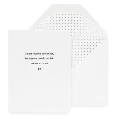 What Matters Most Greeting Card