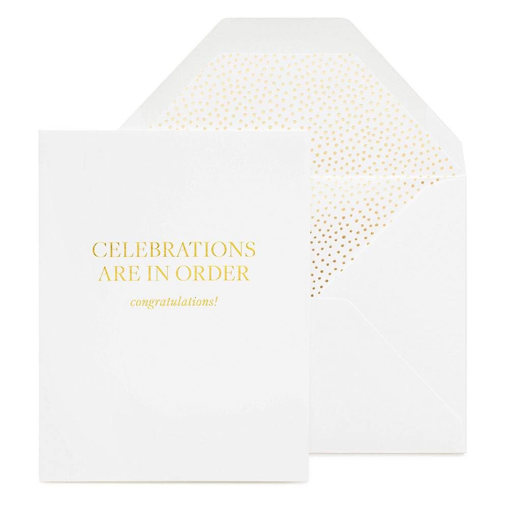 Celebrations Are In Order Congratulations Card