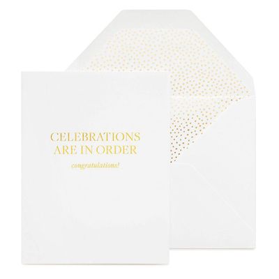 Celebrations Are In Order Congratulations Card